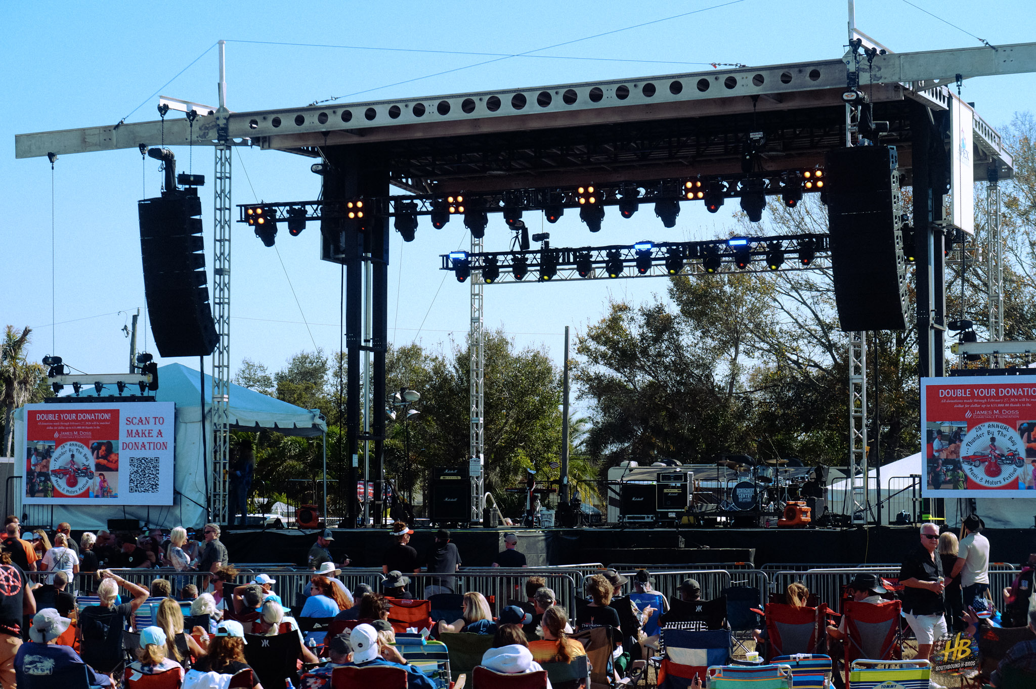 Main stage and audience